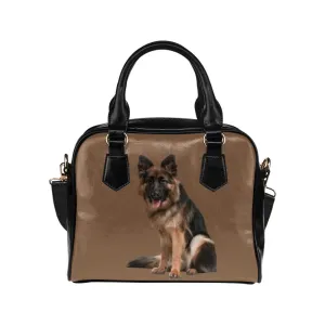 German Shepherd Shoulder Bag - Tan