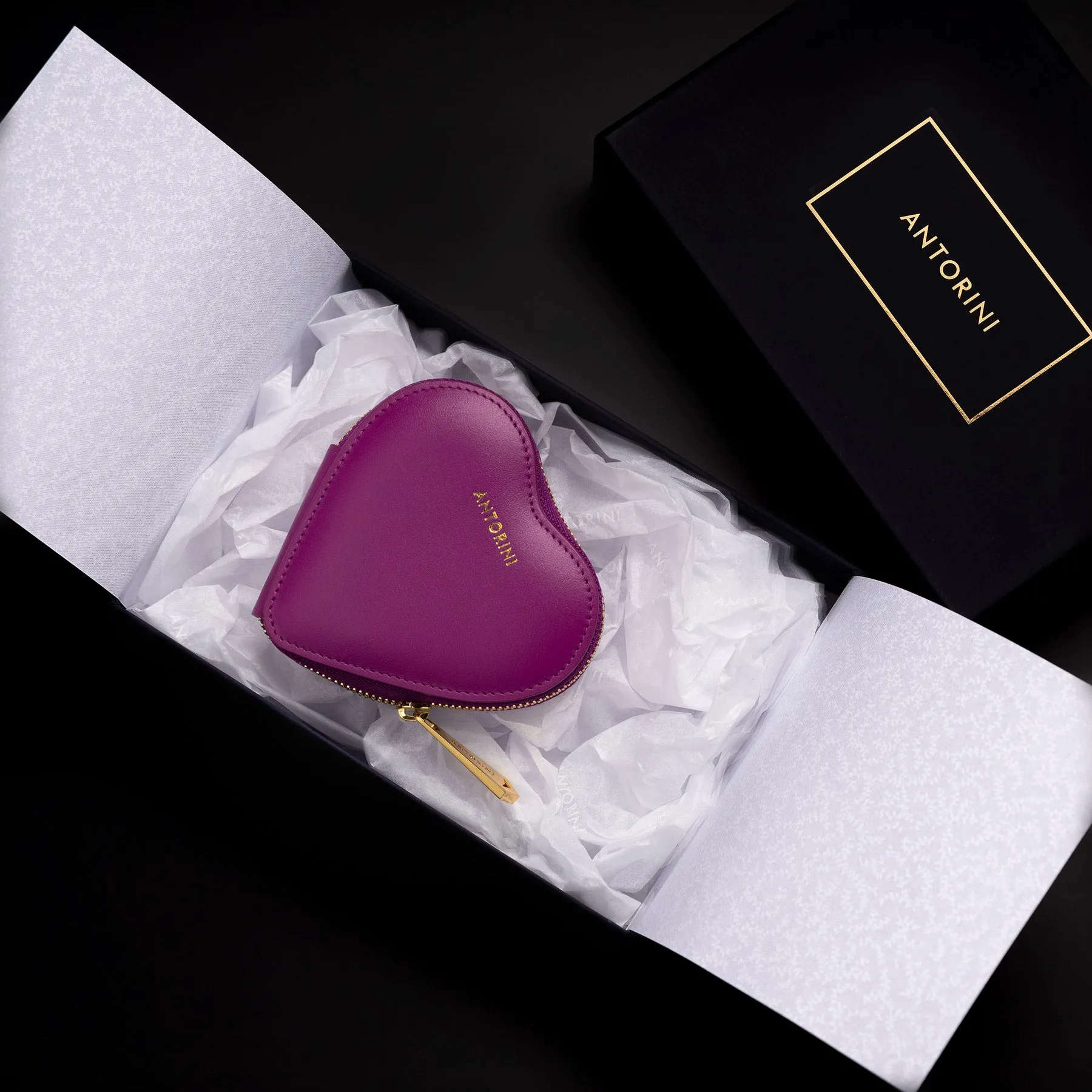 Heart Change Purse ANTORINI in Purple
