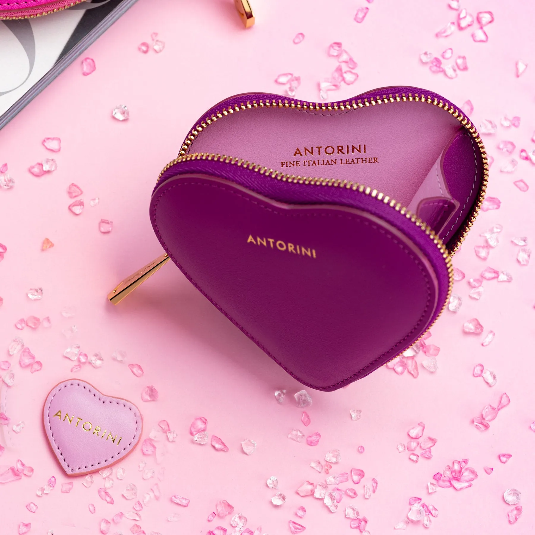 Heart Change Purse ANTORINI in Purple