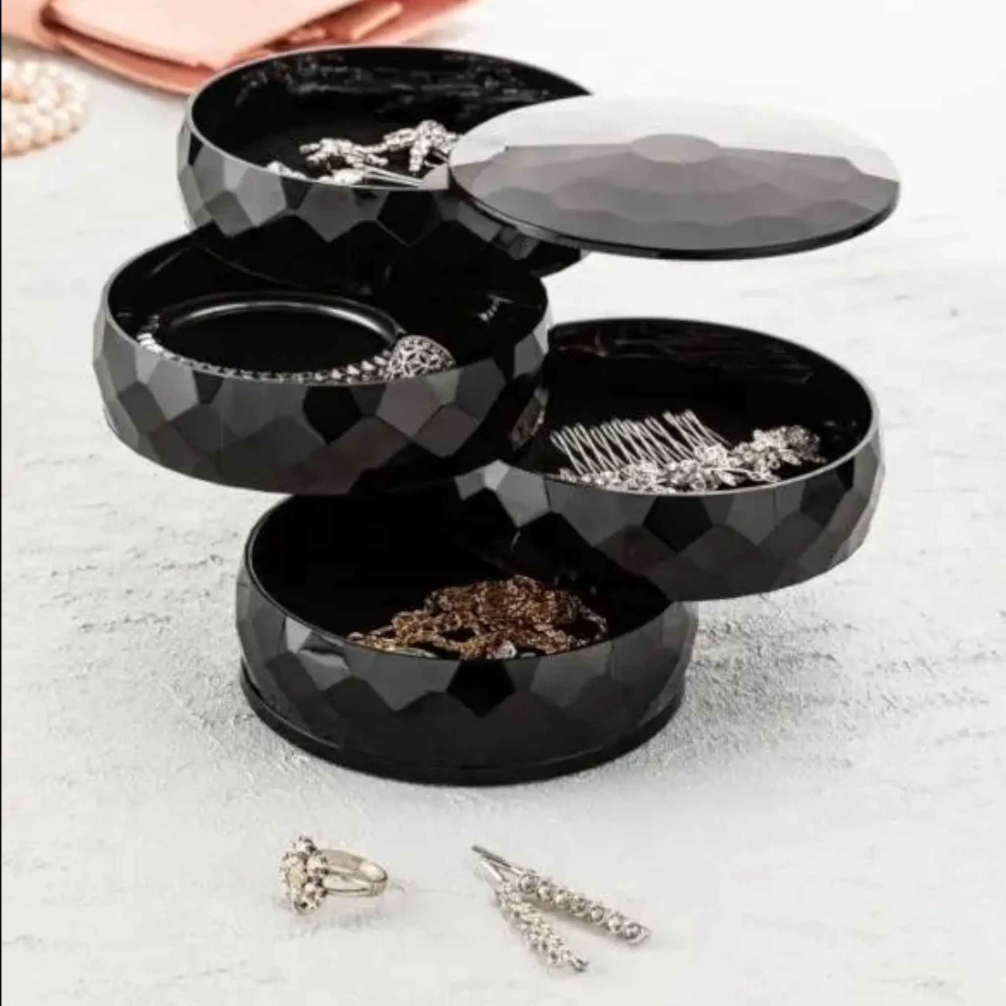 Hobby Life Dunya Jewellery Organizer 3 Tier Rotating AY- TN004