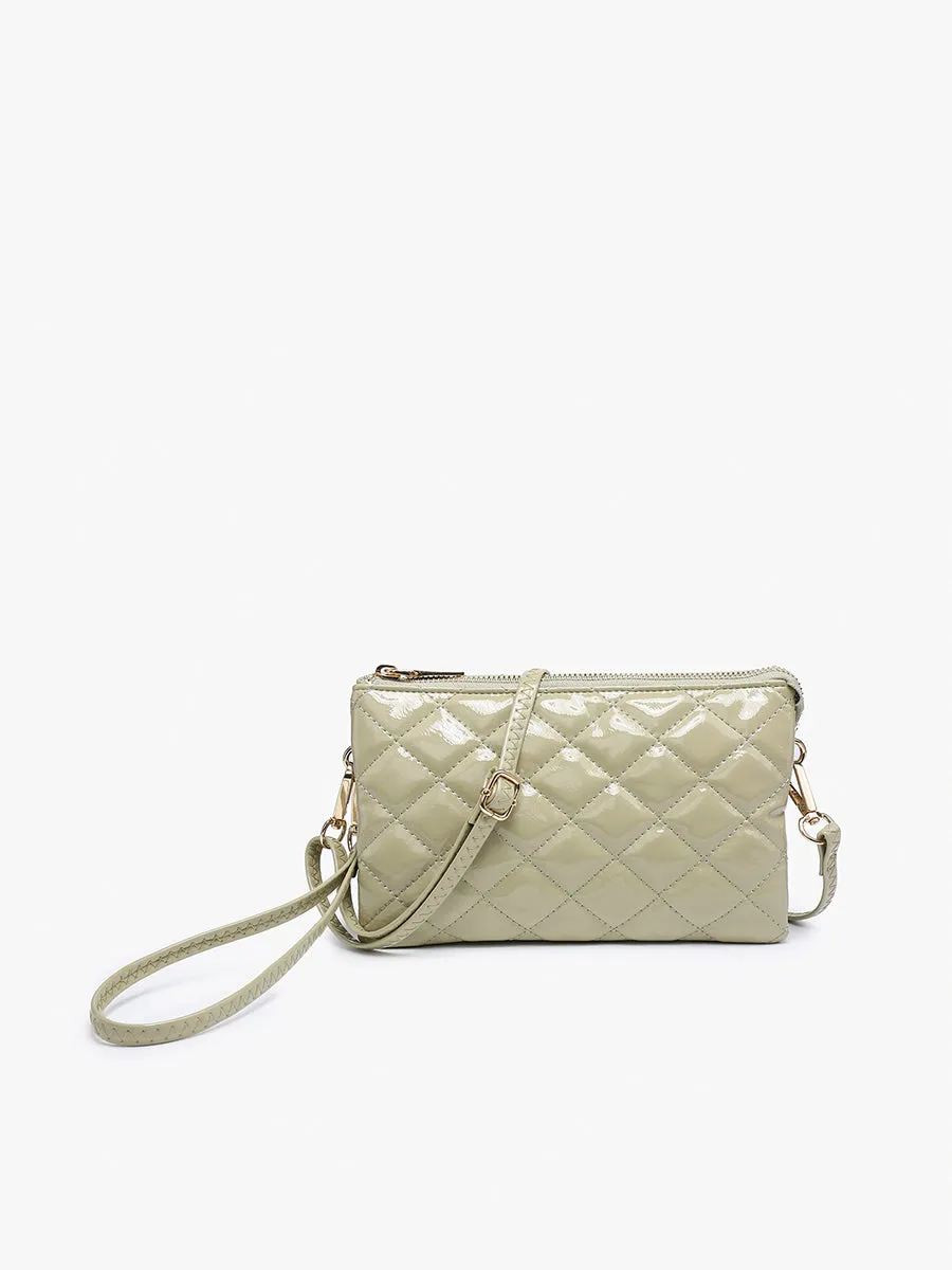 Jen & Co - Christine Wristlet/Crossbody, High Gloss Quilted