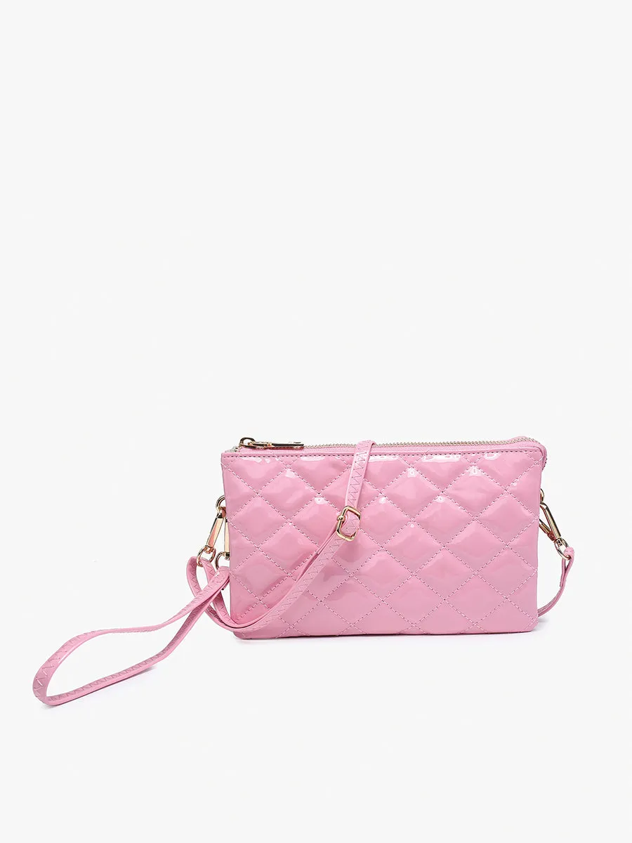 Jen & Co - Christine Wristlet/Crossbody, High Gloss Quilted