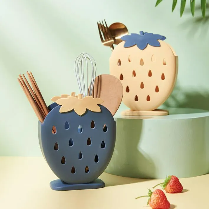 Kawaii Strawberry Cutlery Organizer