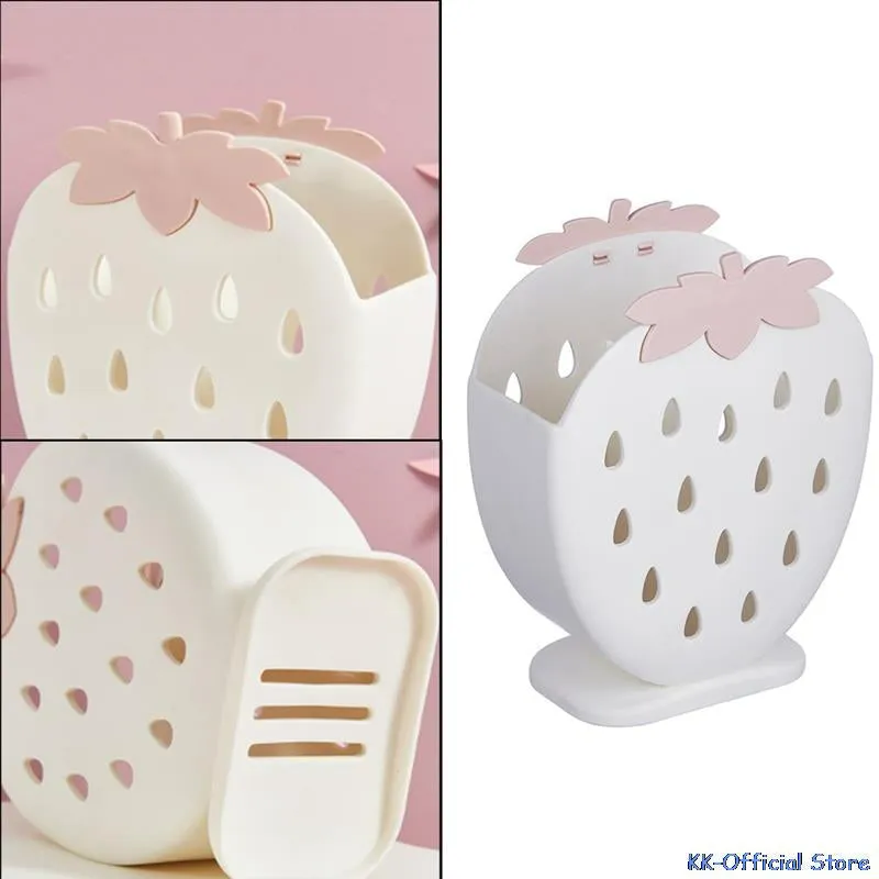 Kawaii Strawberry Cutlery Organizer