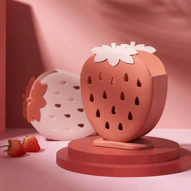 Kawaii Strawberry Cutlery Organizer