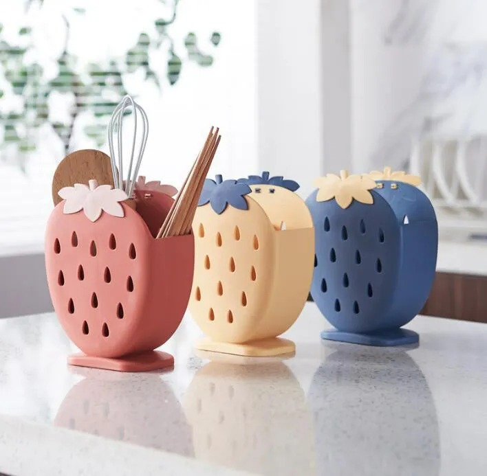 Kawaii Strawberry Cutlery Organizer