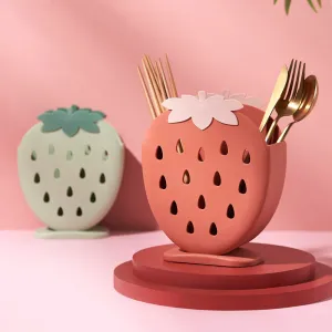 Kawaii Strawberry Cutlery Organizer