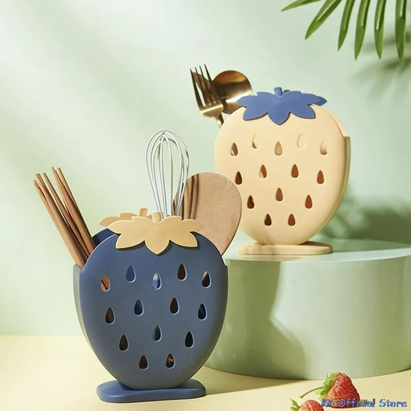 Kawaii Strawberry Cutlery Organizer