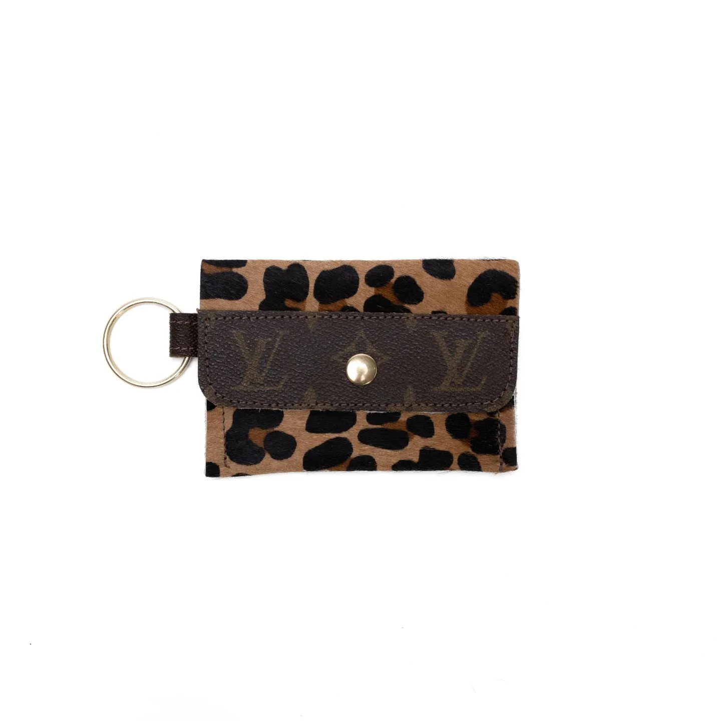 Keychain Wallet In Leather | Upcycled LV