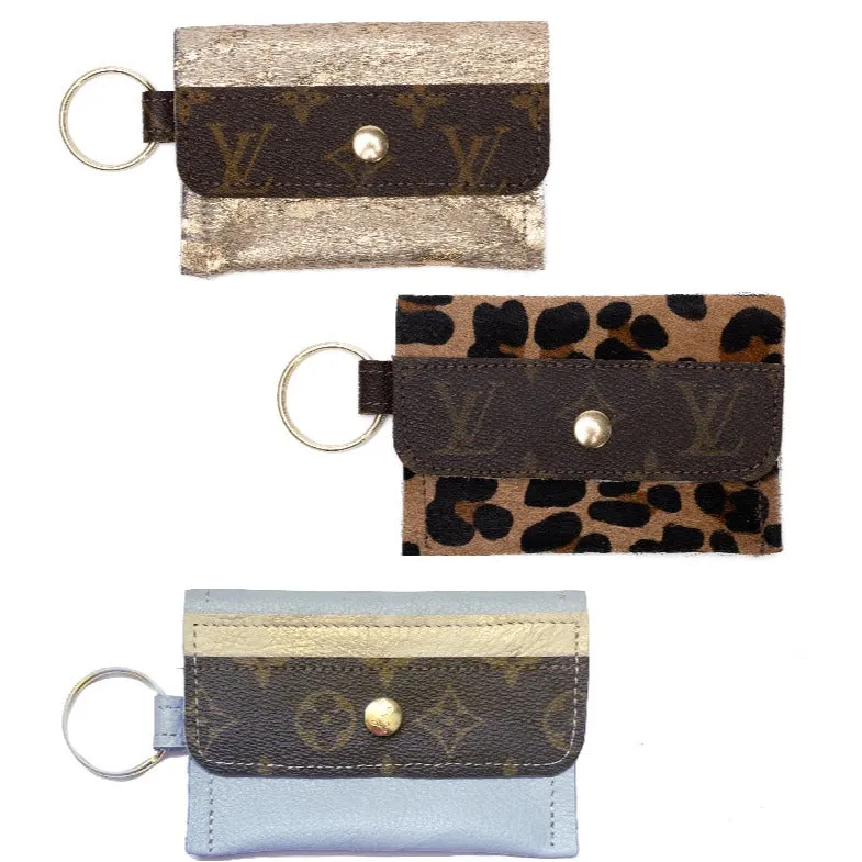 Keychain Wallet In Leather | Upcycled LV