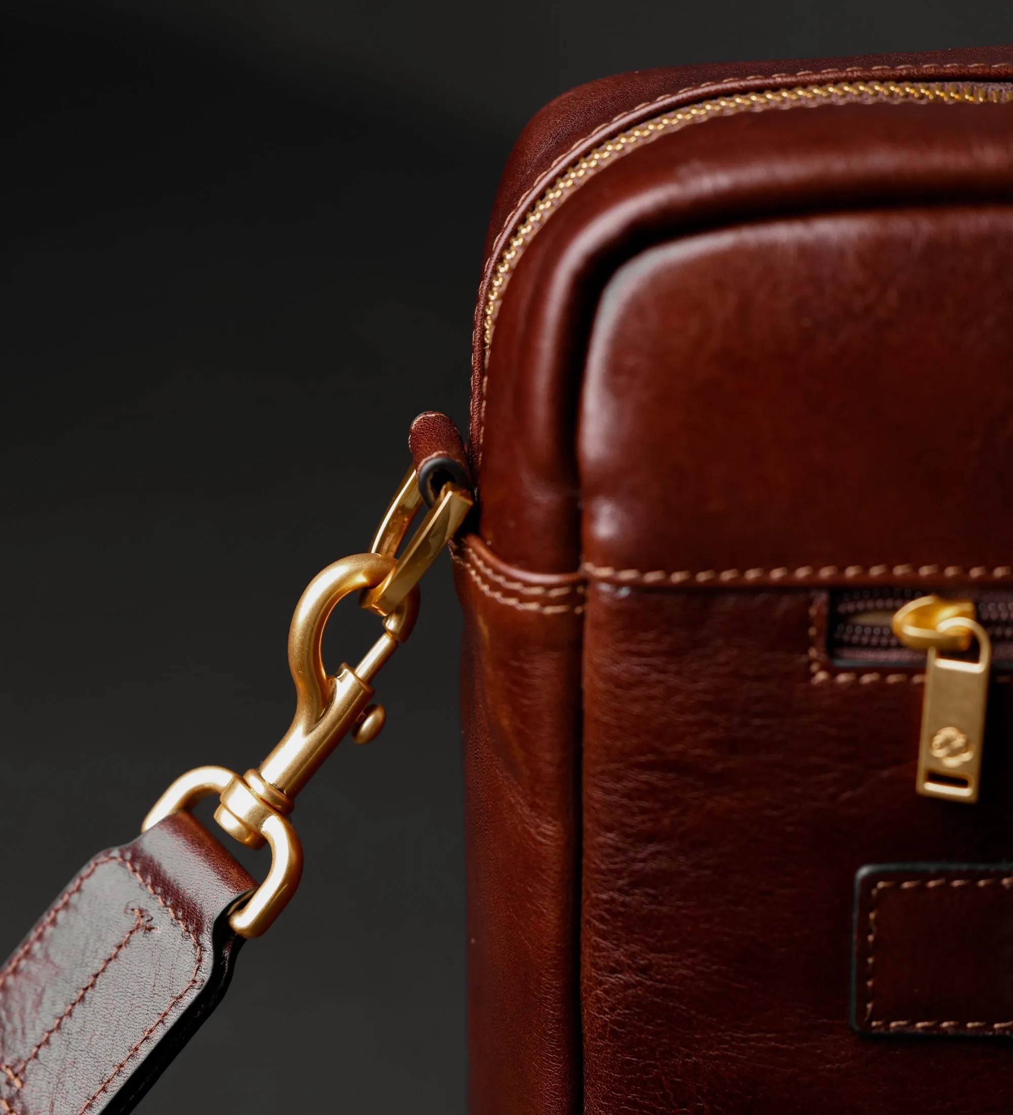Large Leather Briefcase Laptop Bag for Women - The Chateau