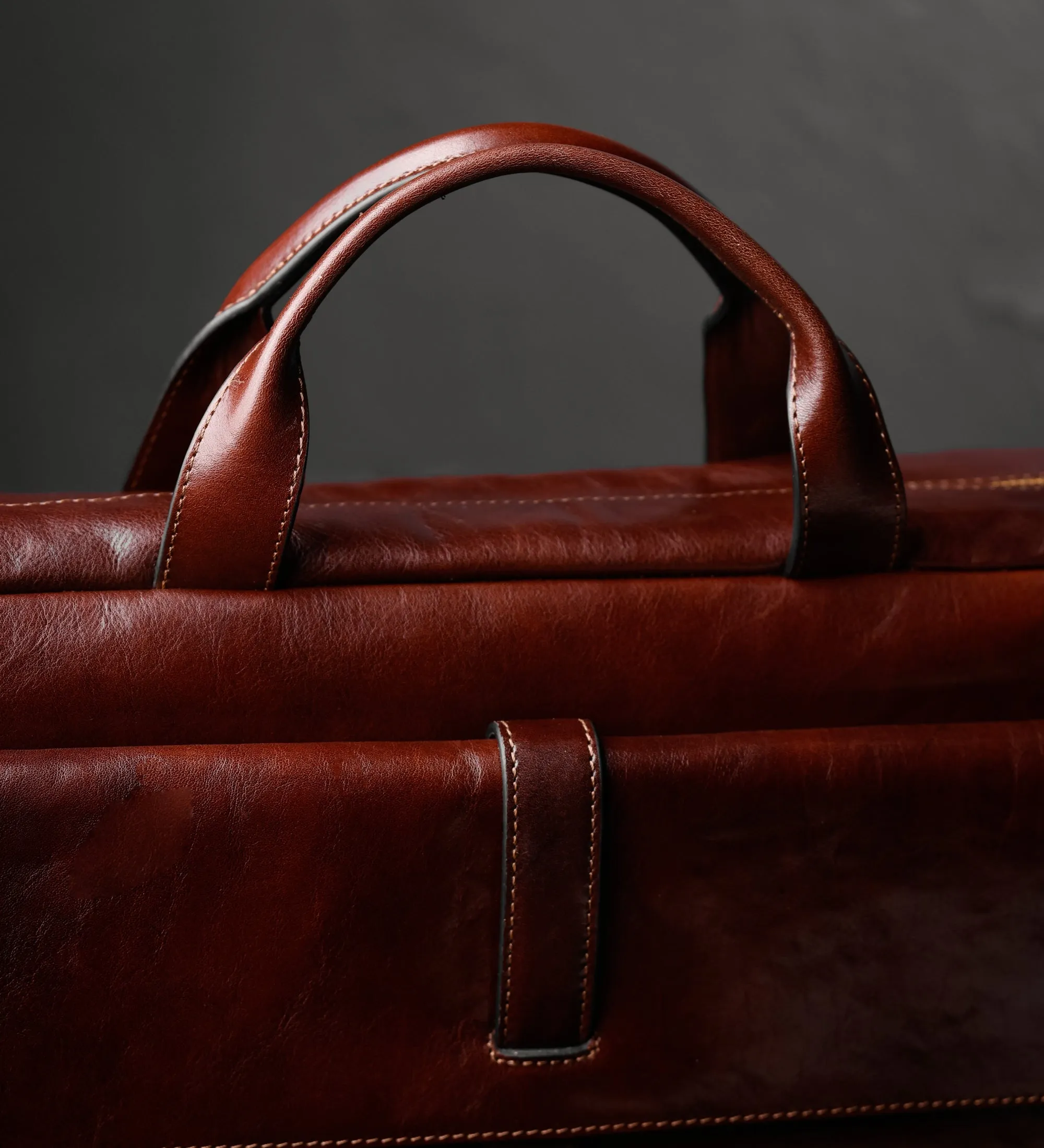 Large Leather Briefcase Laptop Bag for Women - The Chateau