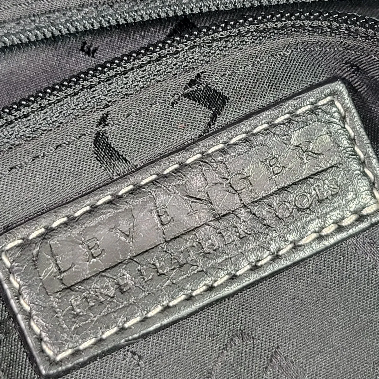 Levenger Leather Laptop Bag Black Removable Sleeve Shoulder Strap Handles Briefcase