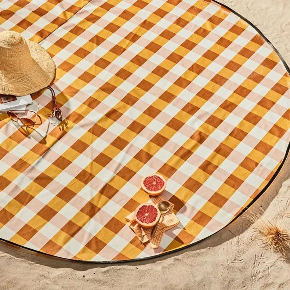 Love Rug - Gingham Butterscotch
