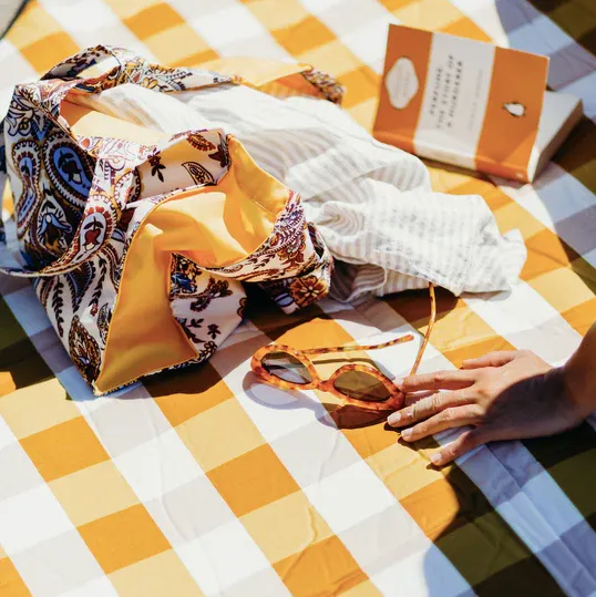Love Rug - Gingham Butterscotch