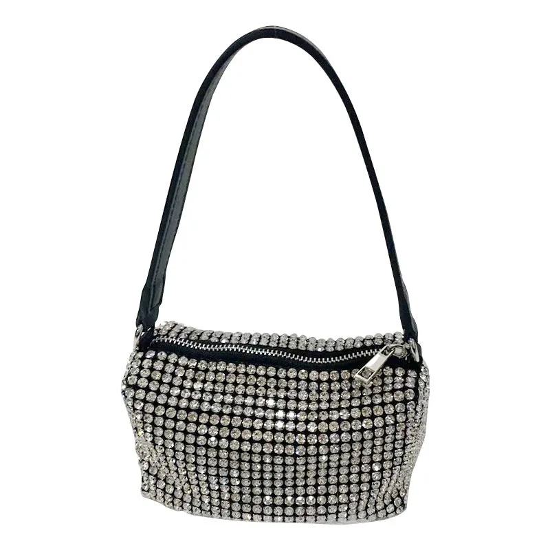 Luxury Rhinestone bucket pouch fashion mini handbag