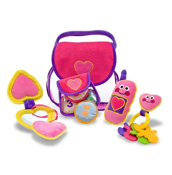 Melissa and Doug Pretty Purse Fill and Spill Toddler Toy 18 Months Old Soft and Durable Ages 18 Months 