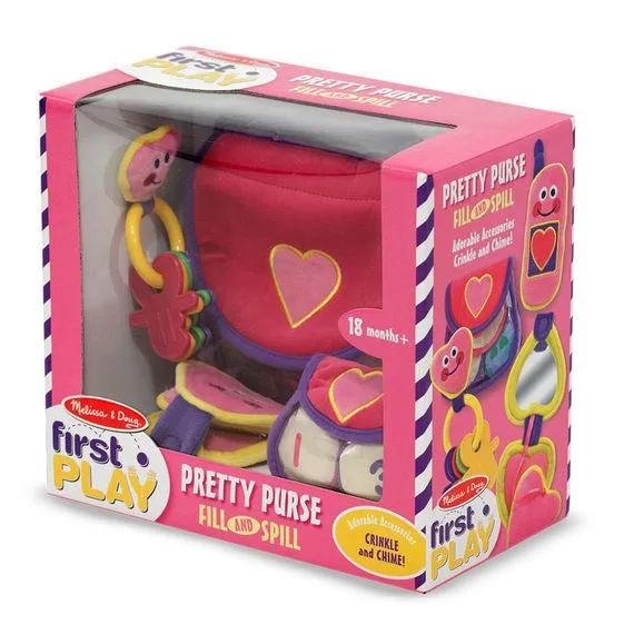 Melissa and Doug Pretty Purse Fill and Spill Toddler Toy 18 Months Old Soft and Durable Ages 18 Months 