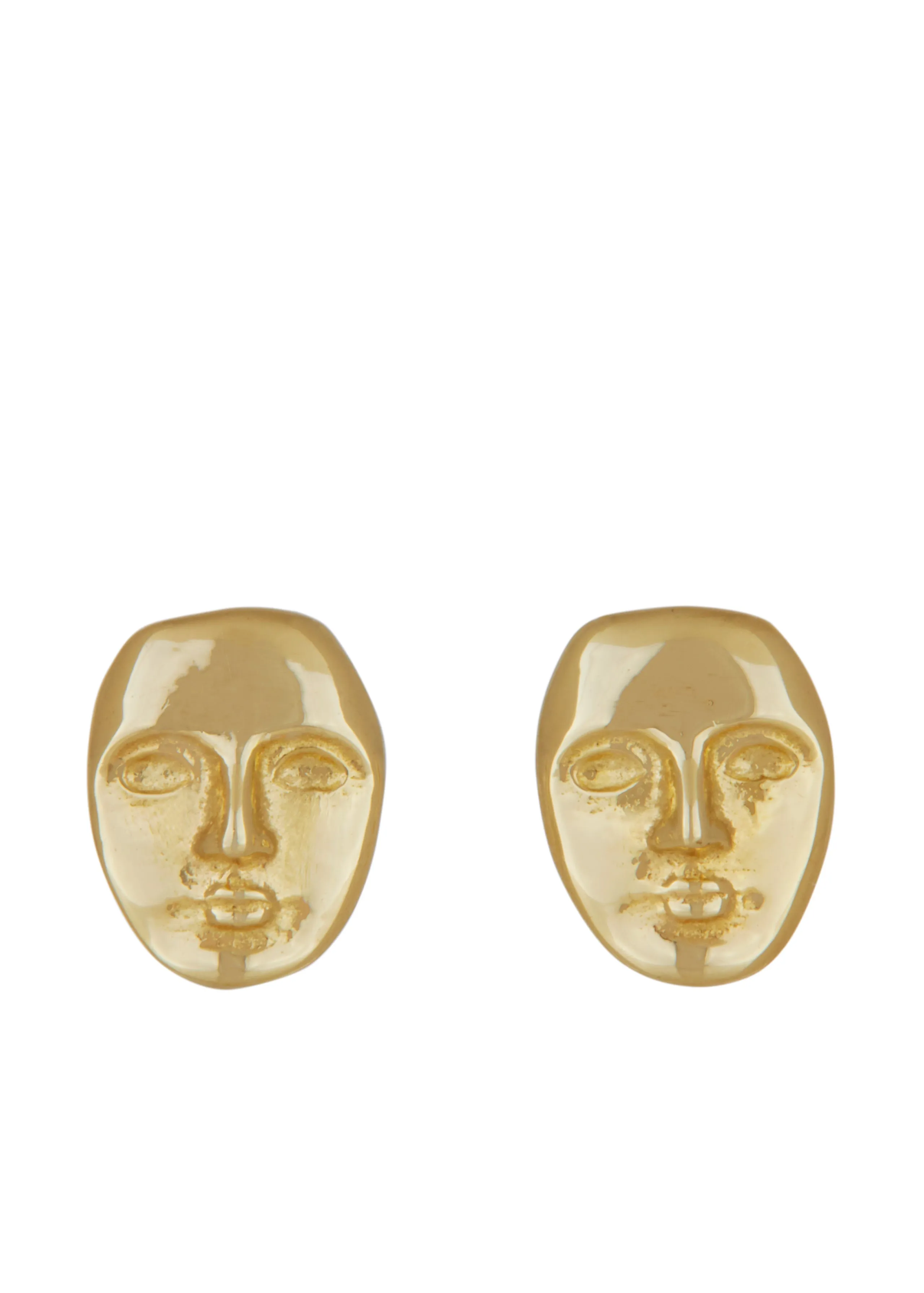 Mini Face Studs in 14k