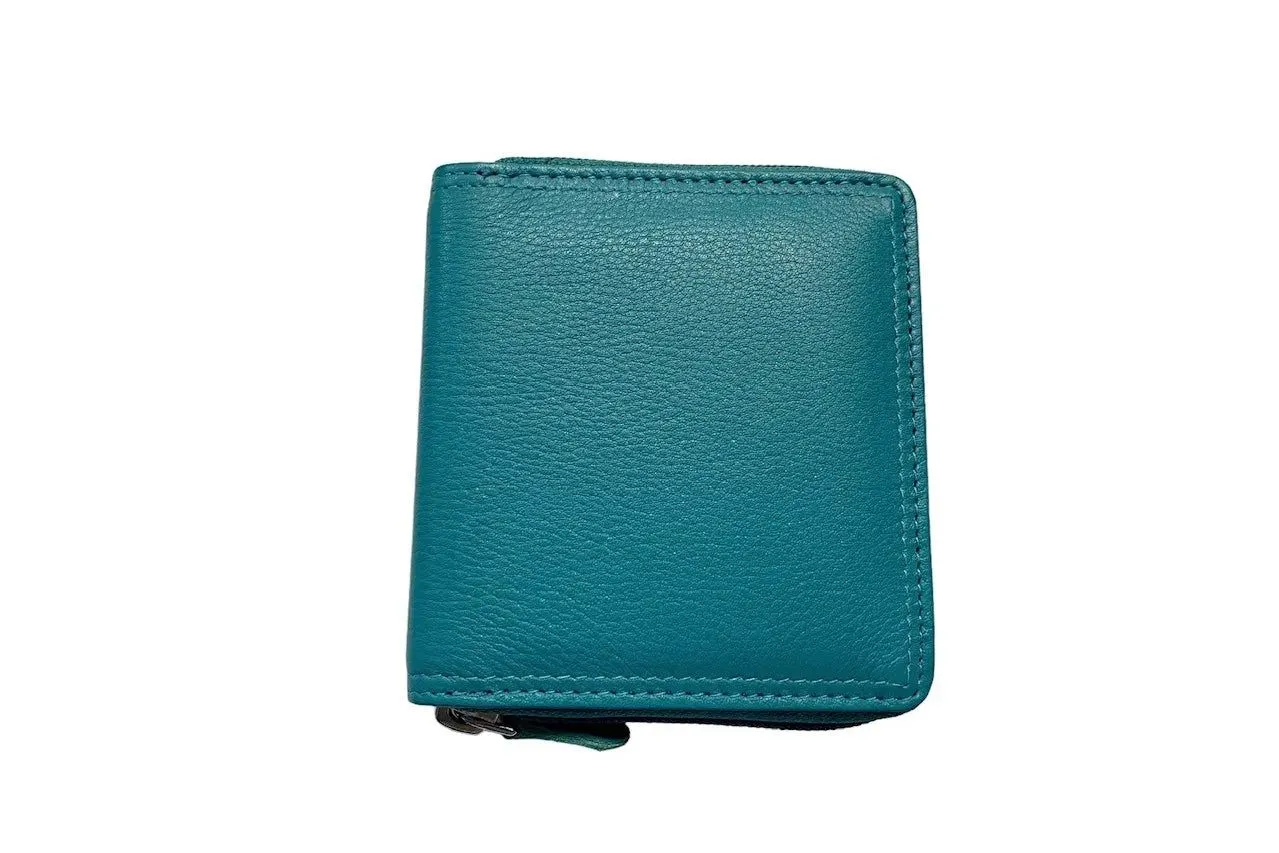 Oran - UNISEX WALLET LEATHER ZIP AROUND RFID WALLET - BEN