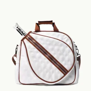 Padel Tennis Racket Bag Minimalist Leather Hand Held Sports Tote