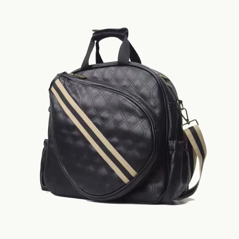 Padel Tennis Racket Bag Minimalist Leather Hand Held Sports Tote