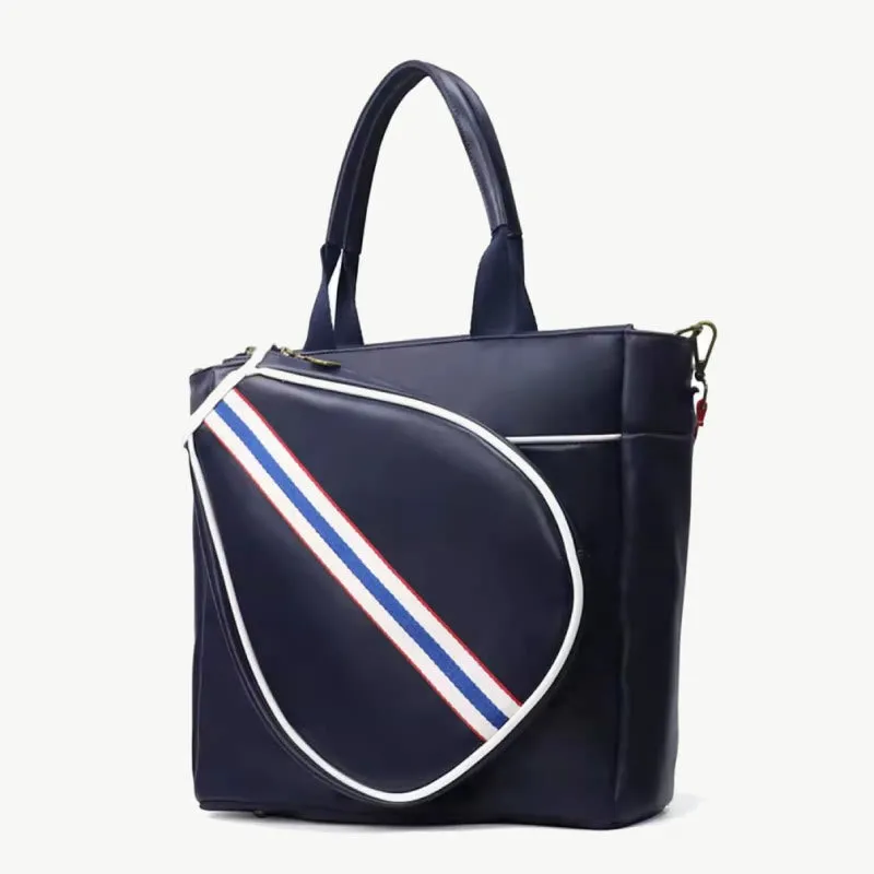 Padel Tennis Racket Bag Minimalist Leather Hand Held Sports Tote