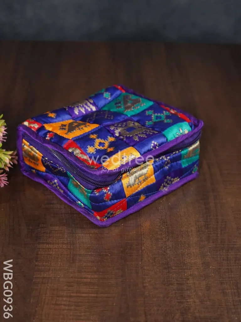 Patola Printed Jewel Pouch - Small - WBG0936