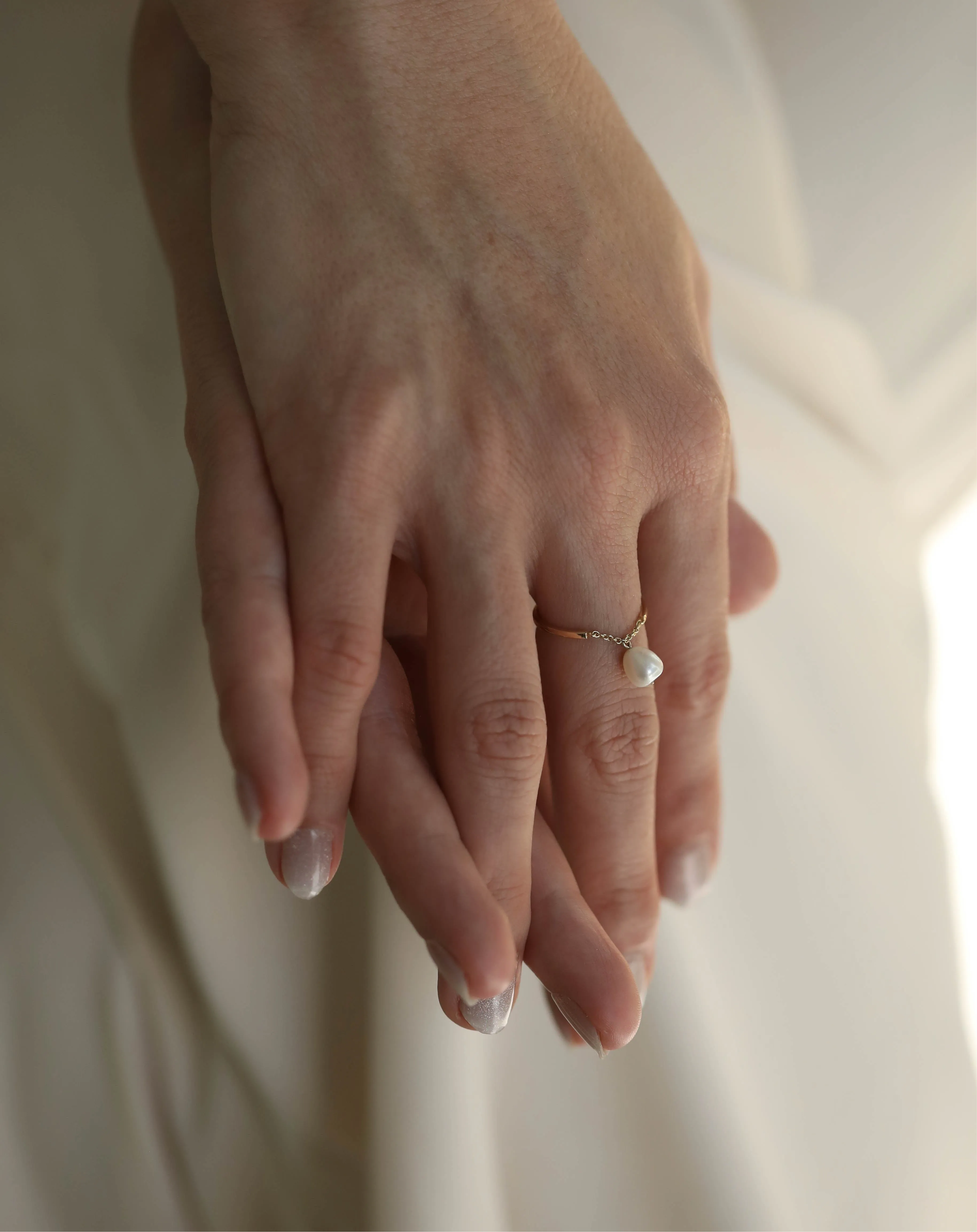 Pearl Chain Ring