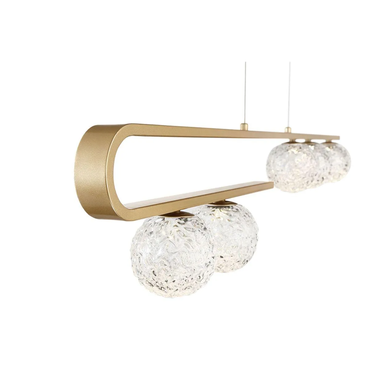 Phillimore 45 in. 5 Lights LED Chandelier Gold Finish