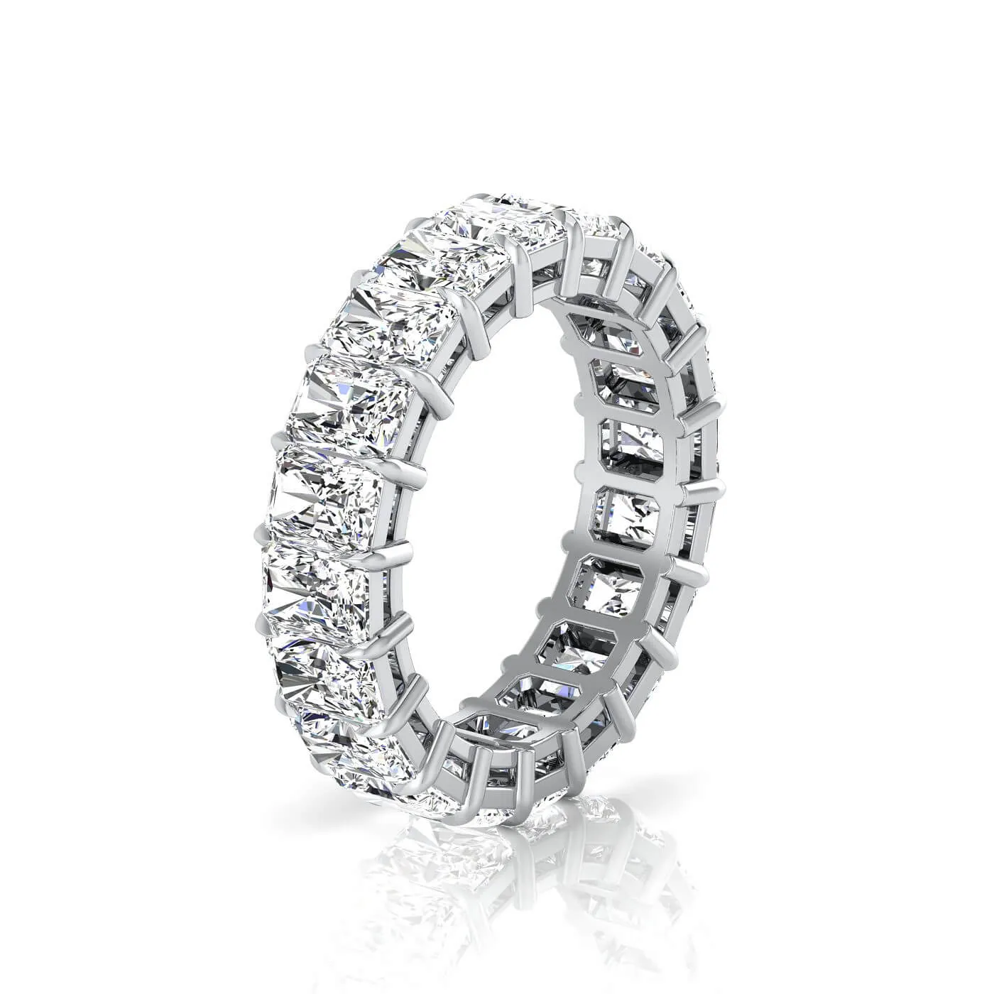 Radiant Cut Lab Grown Diamond Eternity Ring - 5.00cttw