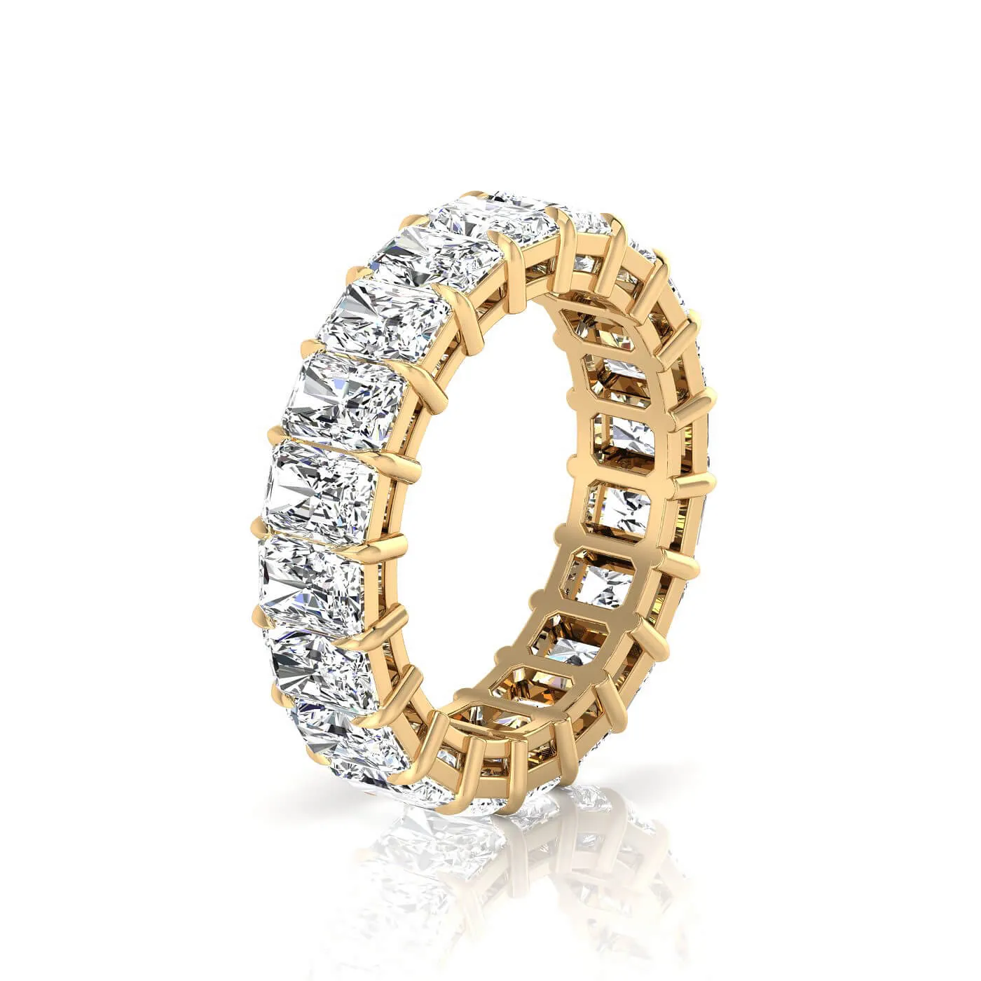 Radiant Cut Lab Grown Diamond Eternity Ring - 5.00cttw