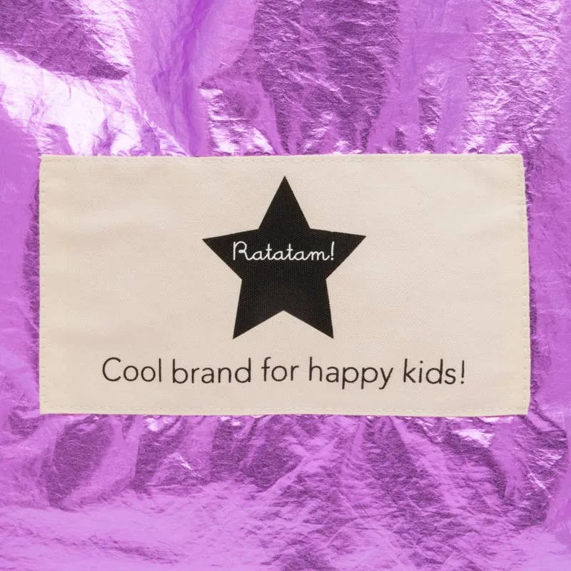 Ratatam! - Shiny Metallic Tote Bag - Purple