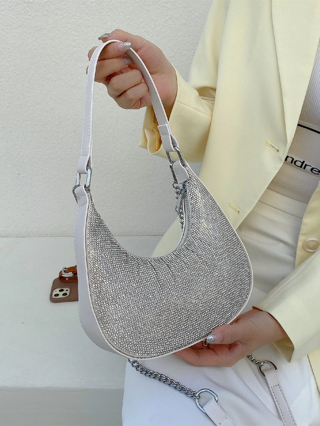 Rhinestone Hobo Bag