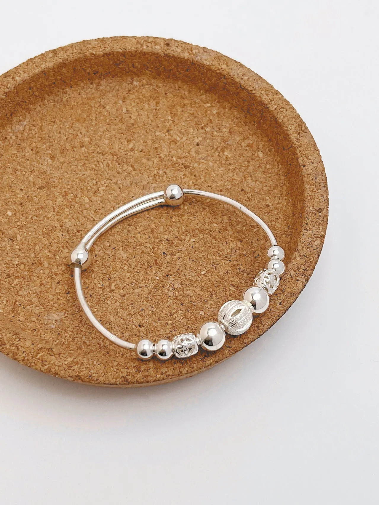 S999 Rolling Beads Baby Bangle