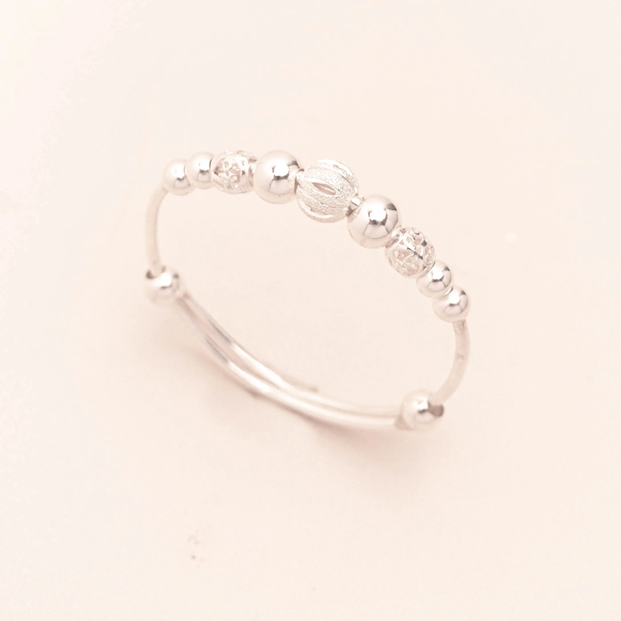 S999 Rolling Beads Baby Bangle