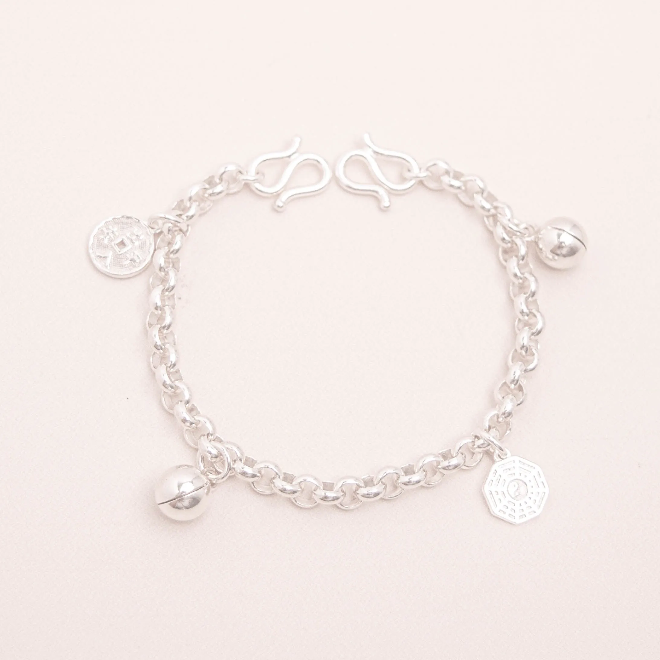 S999 特粗款 出入平安，健康快乐宝宝手脚链 Specially Made Thick Baby Anklet / Bracelet