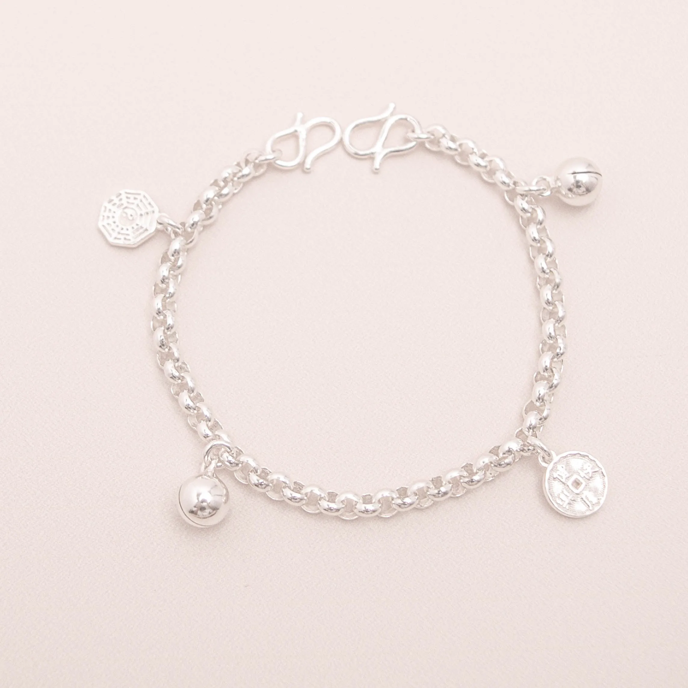 S999 特粗款 出入平安，健康快乐宝宝手脚链 Specially Made Thick Baby Anklet / Bracelet