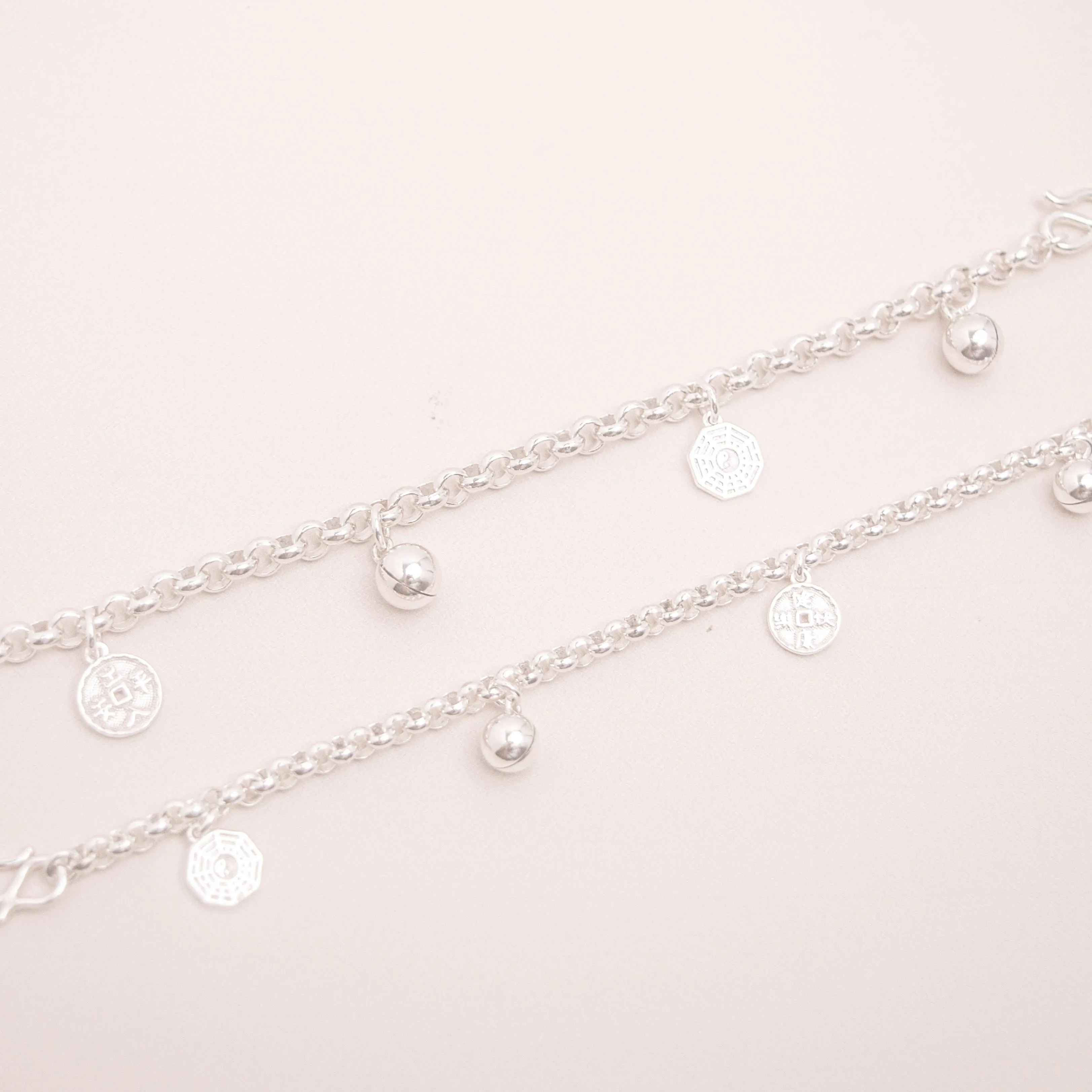 S999 特粗款 出入平安，健康快乐宝宝手脚链 Specially Made Thick Baby Anklet / Bracelet