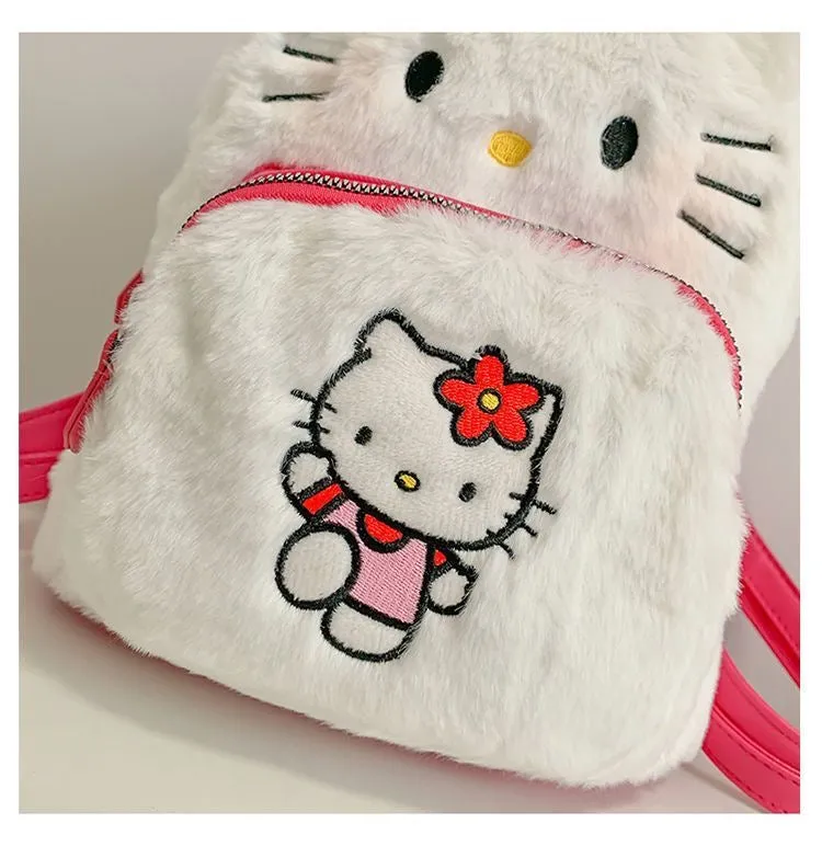 Sanrio Plush Double Strap Shoulder Bag Purse