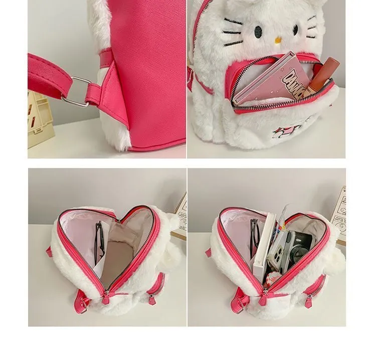 Sanrio Plush Double Strap Shoulder Bag Purse