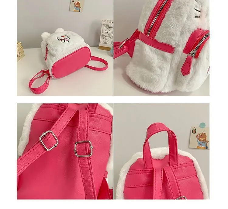 Sanrio Plush Double Strap Shoulder Bag Purse