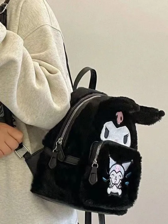 Sanrio Plush Double Strap Shoulder Bag Purse