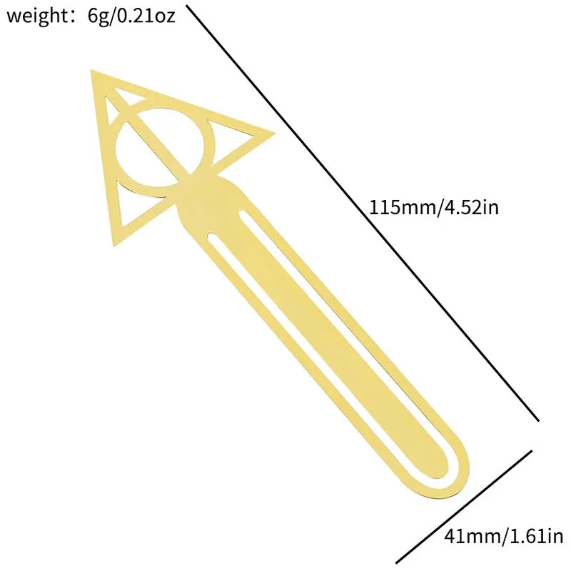 Simple Harres Potter Bookmark Holder College Series Sorting Hat Envelope Metal Bookmark Classic Design Exquisite