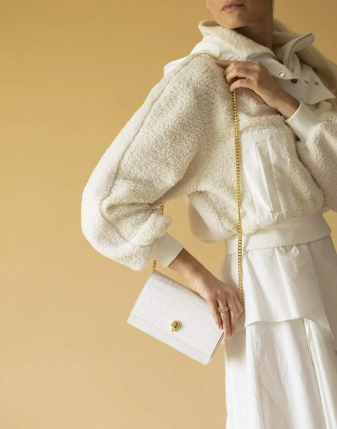 Skull Mini Bag - Ivory