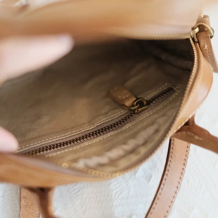 Small Genuine Leather Handbags Green Shoulder Bag For Ladies