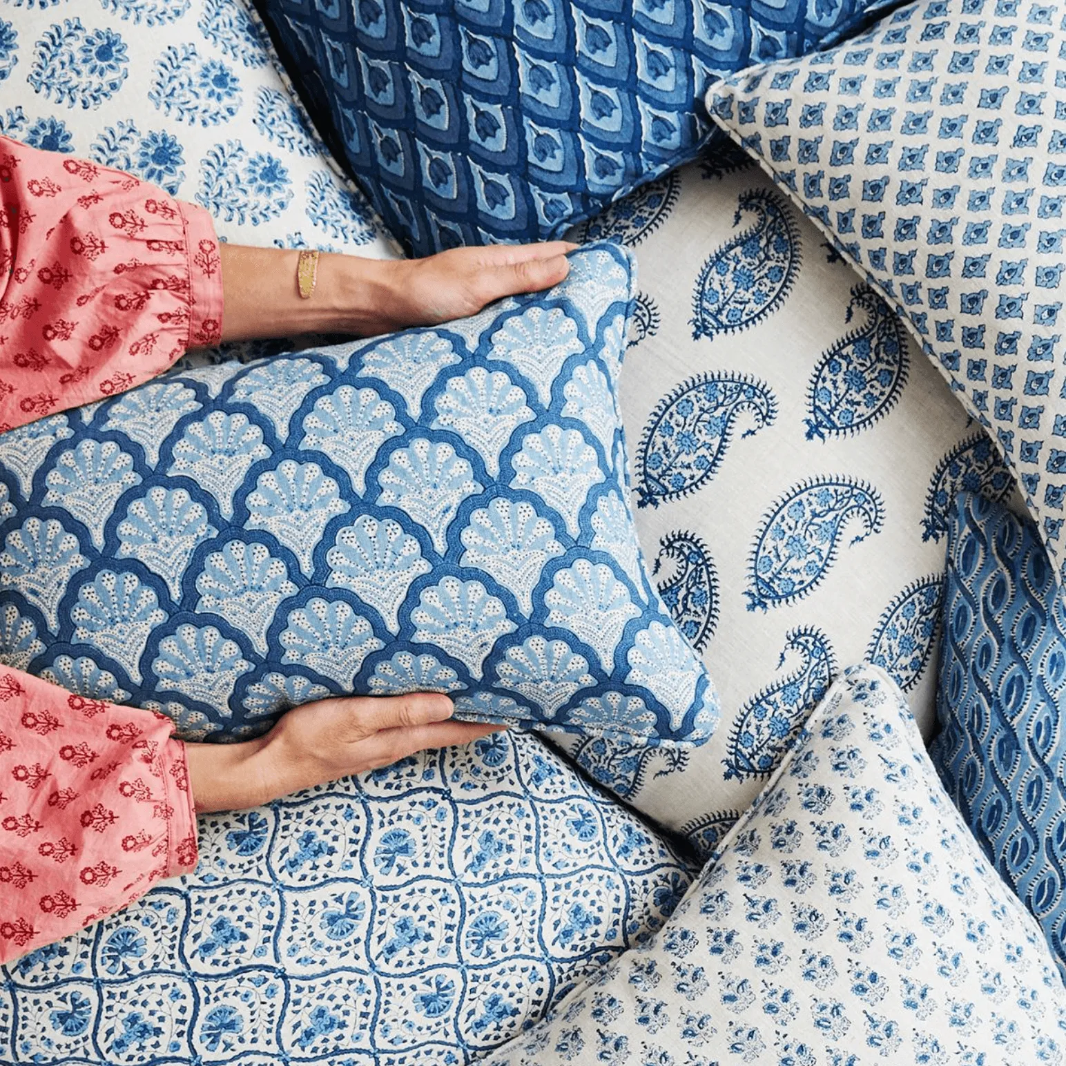 St Tropez Riviera Linen Cushion