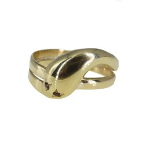 Vintage Mid Century 9ct Gold Snake Ring