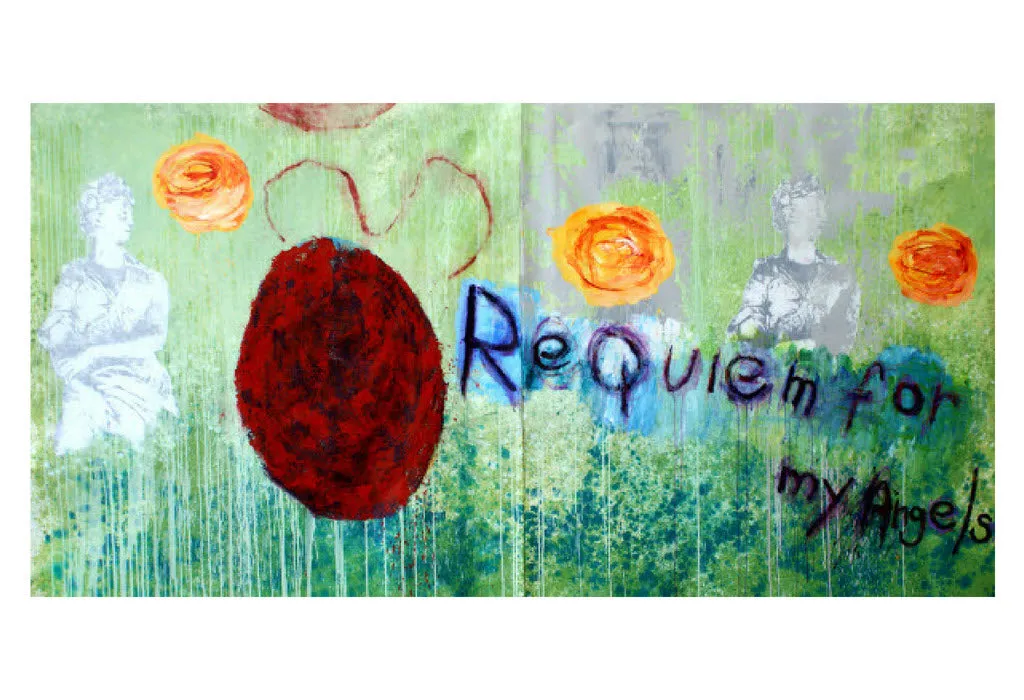 Walter Knabe Artwork Requiem For My Angels Original Painting