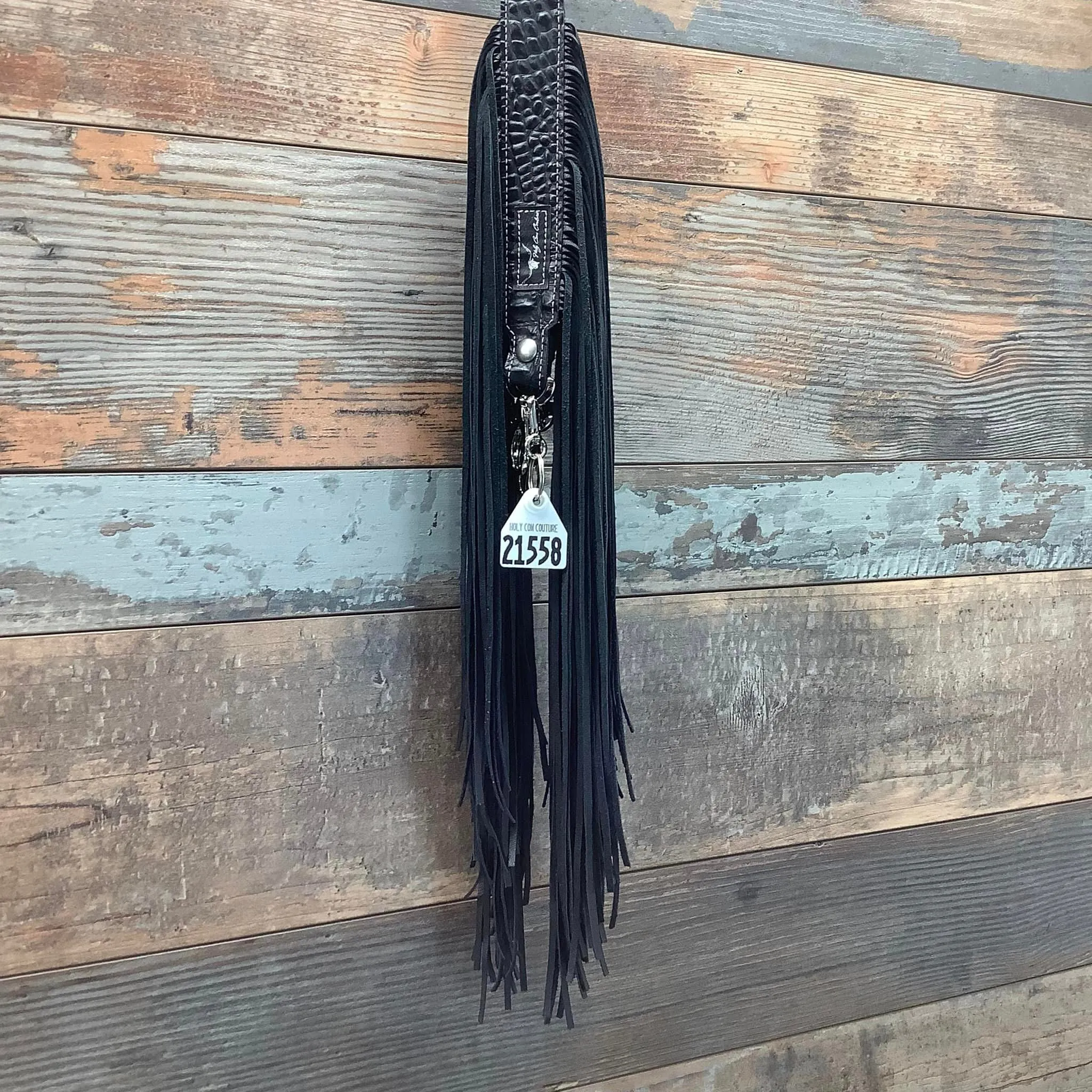 Western Mini Leather Fringe Strap 36" #21558